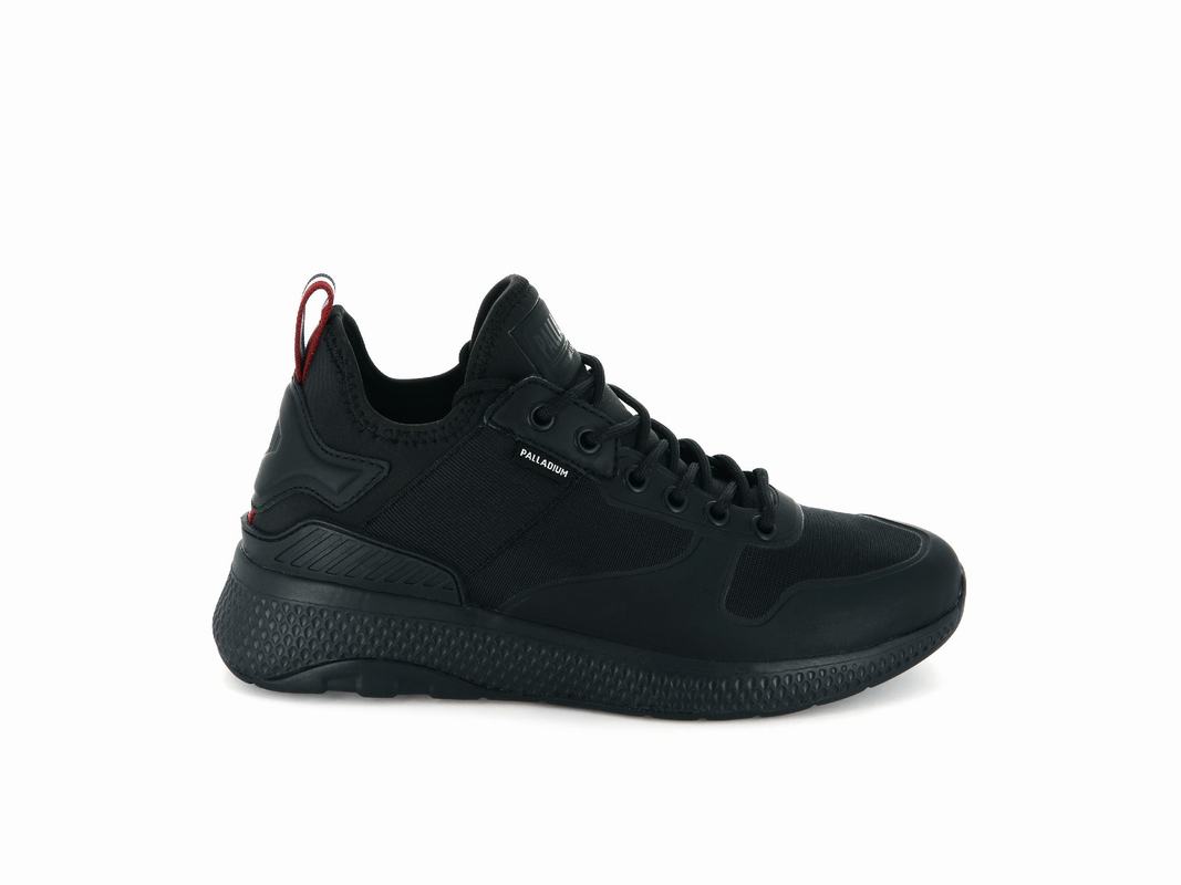 Palladium Ax_eon Army Runner Amphibia Womens Low Top Sneakers Black Australia [EPWUHI-045]